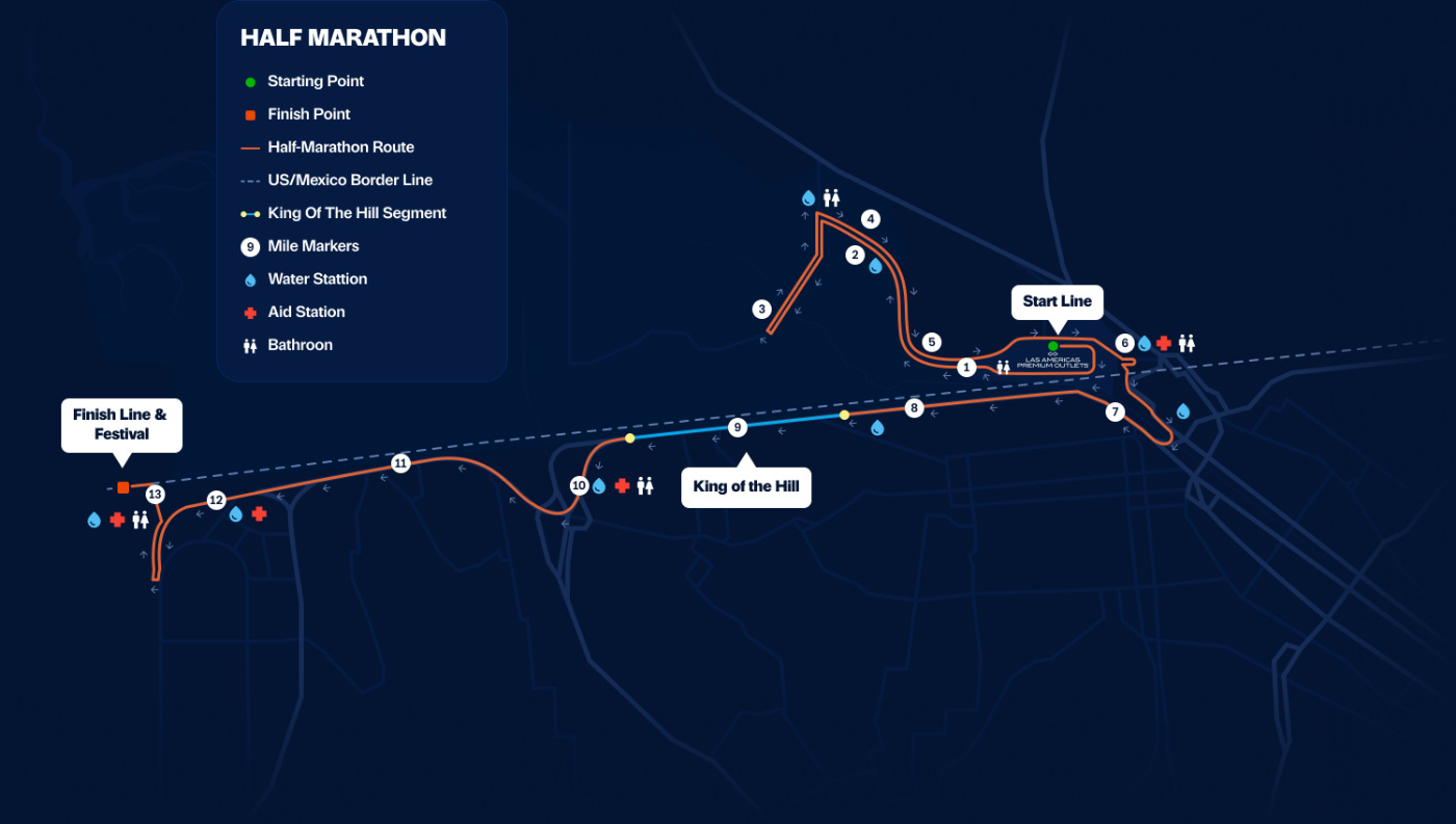 Half Marathon route