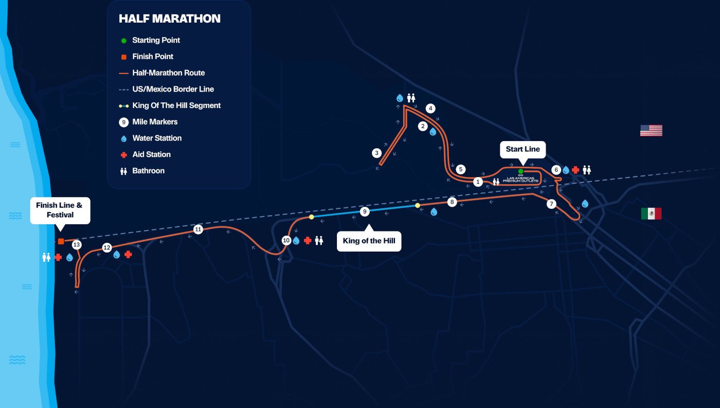 Half Marathon route